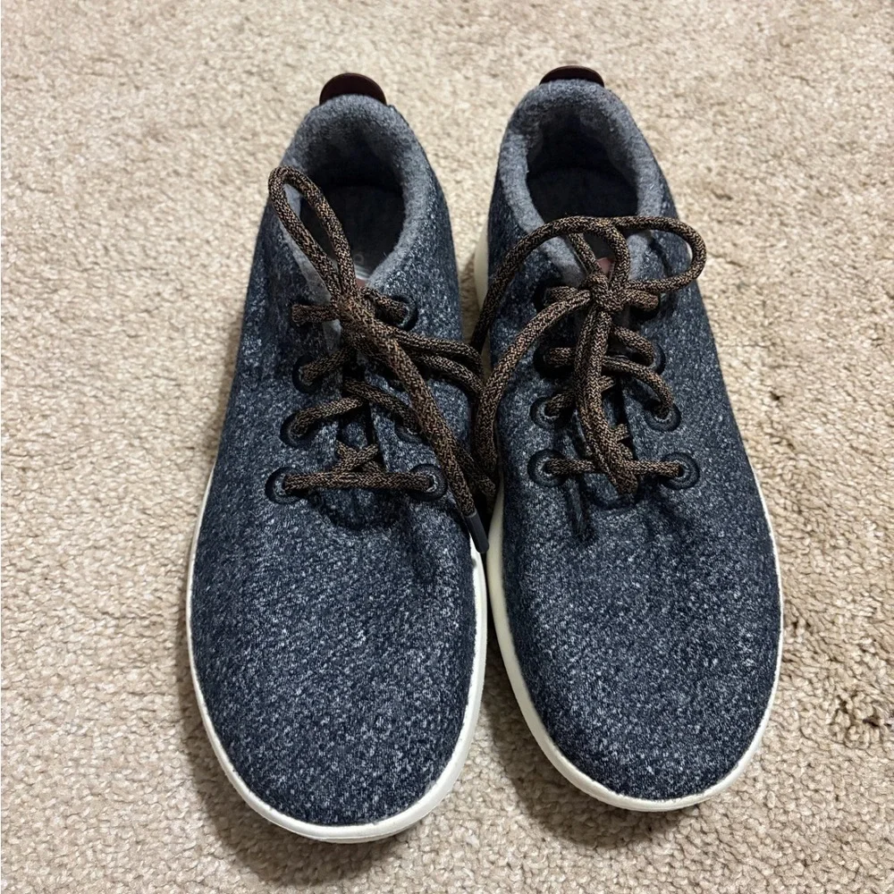 Allbirds Mizzles Fuji Charcoal Gray Wool Runner Sneakers Womens Size 9 Casual